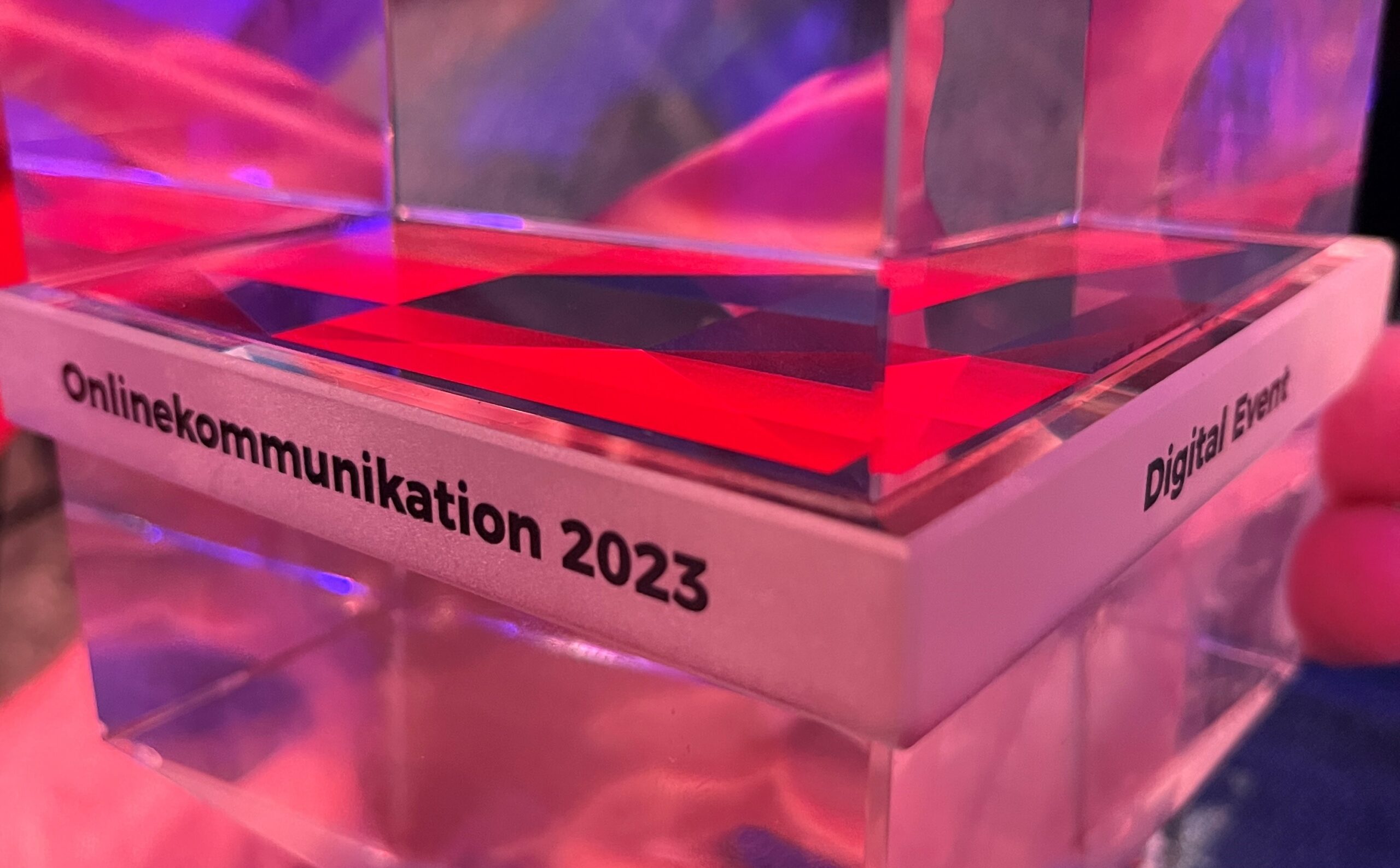Preisträger der Kategorie &#8222;Digital Event&#8220;  Deutscher Preis für Onlinekommunikation #dpok2023